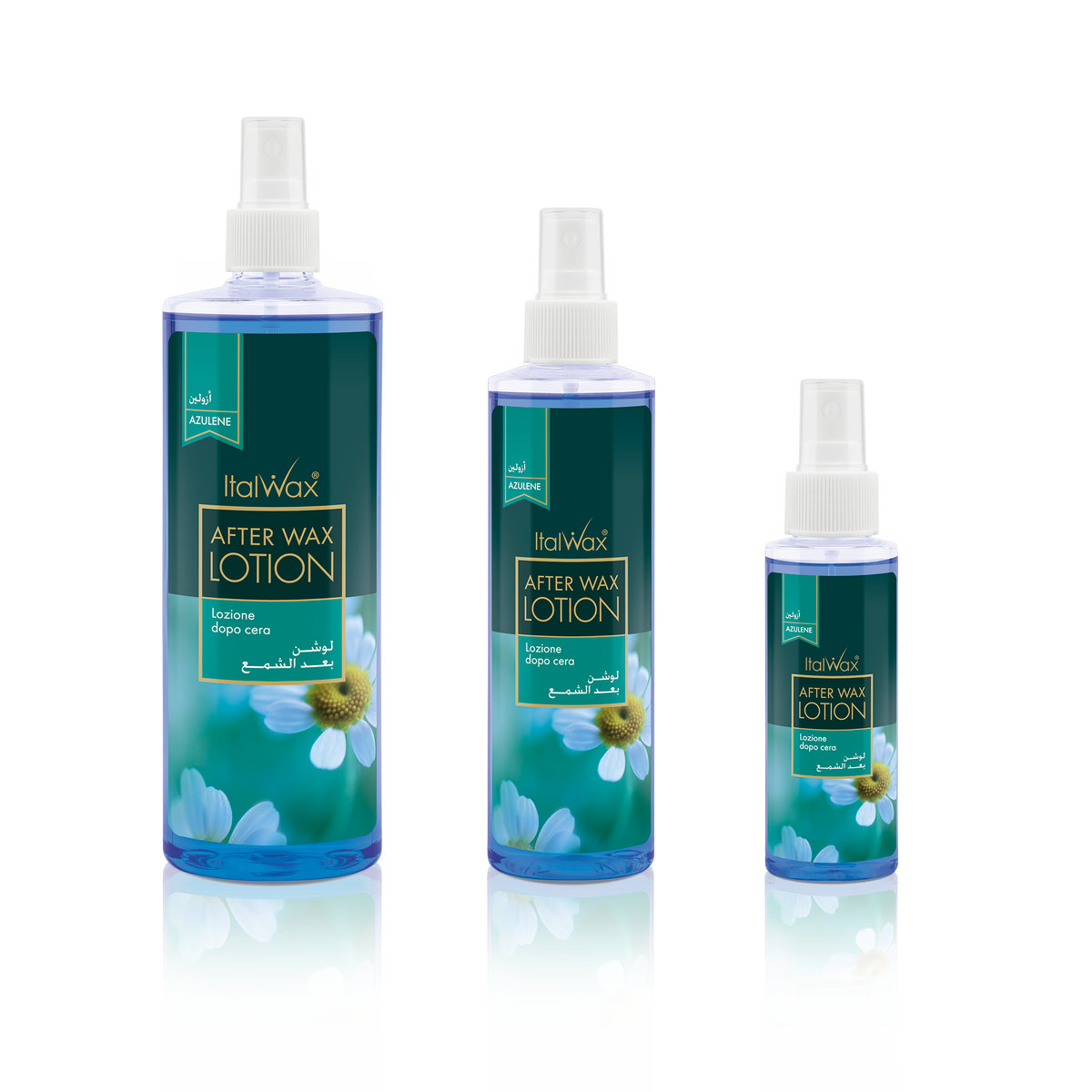 Italwax After Wax Lotion Azulene in 100ml, 250ml and 500ml bottles