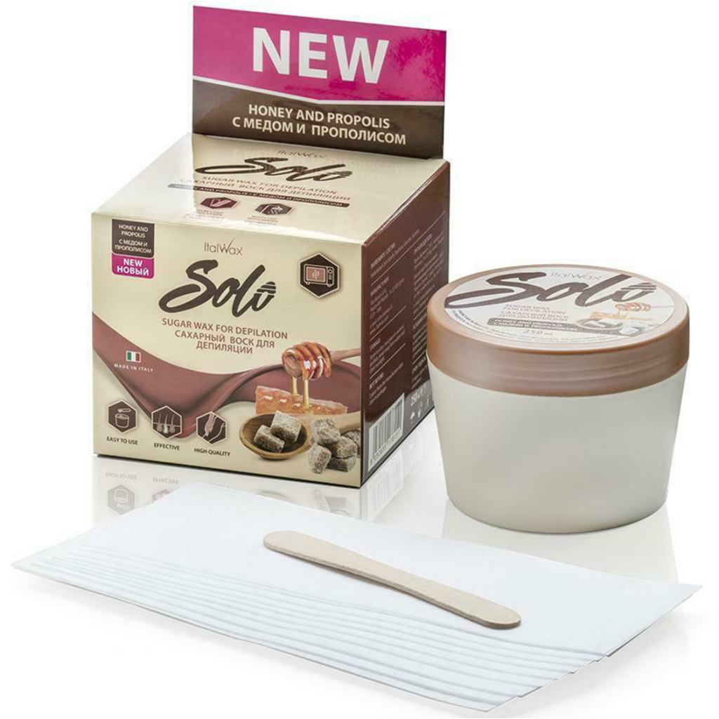 Solo - Microwaveable Sugar Wax For Depilation - Honey &amp; Propolis - 250ml
